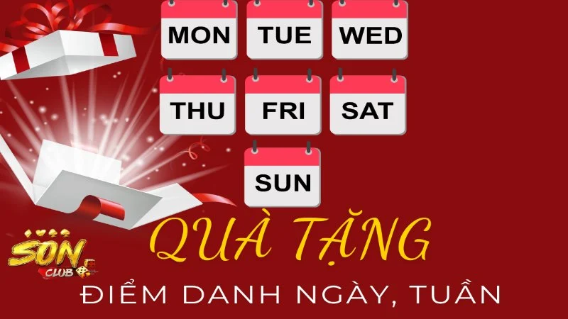 Khuyến mãi check in theo ngày, tuần