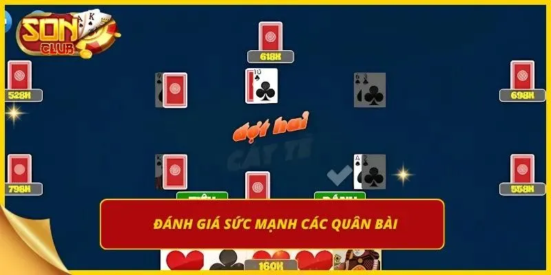 Bảng phân tích độ mạnh yếu của từng quân bài