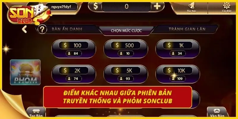 Giao diện trò chơi hiện đại, bắt mắt hơn so với kiểu truyền thống