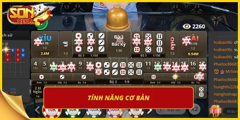 Tính năng trong siêu phẩm Super Sicbo