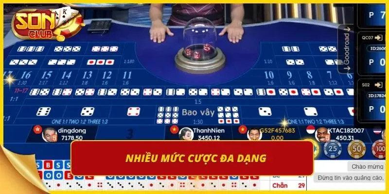 Nhiều ô cược hấp dẫn