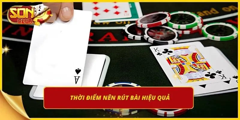 Người chơi rút lá mới tạo thành tay bài tròn 21 điểm