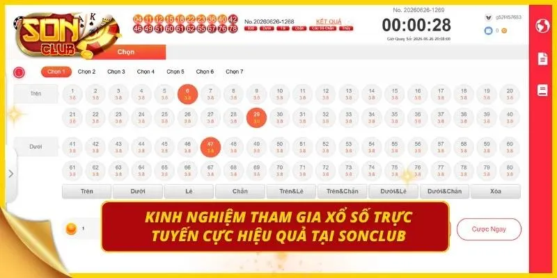 Người chơi tham gia keno bằng số vốn vừa phải